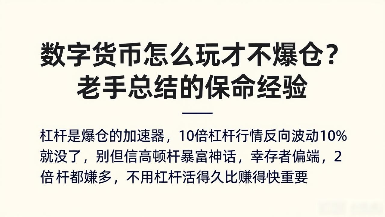 数字货币仓位管理_数字货币如何不爆仓呢_爆仓风险控制