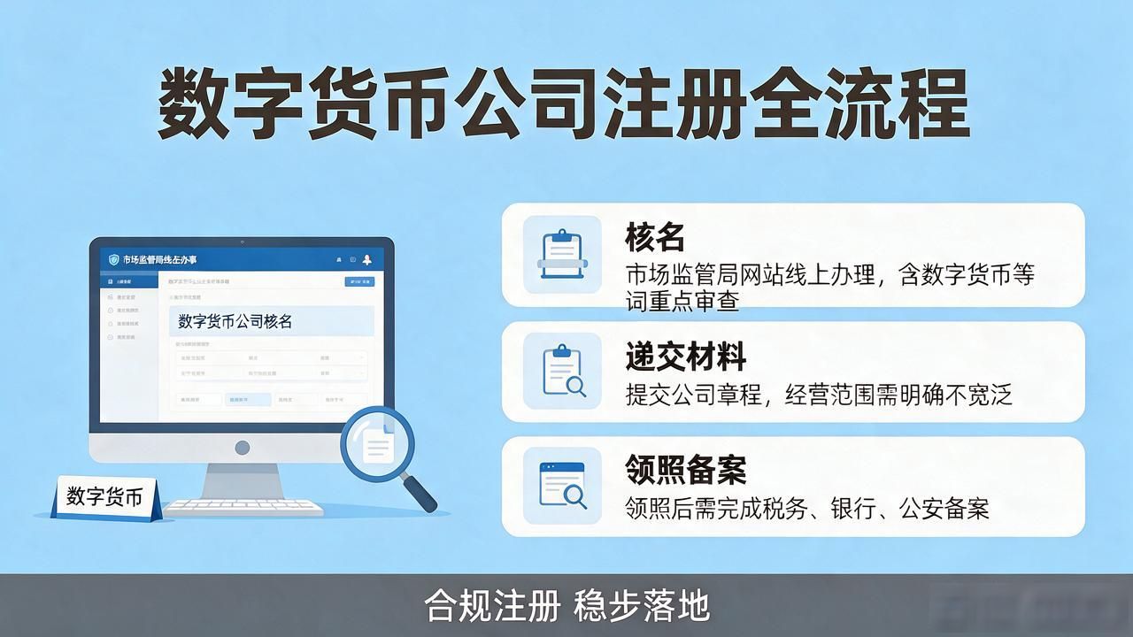 注册数字货币公司牌照_数字货币公司怎么注册_数字货币公司注册流程
