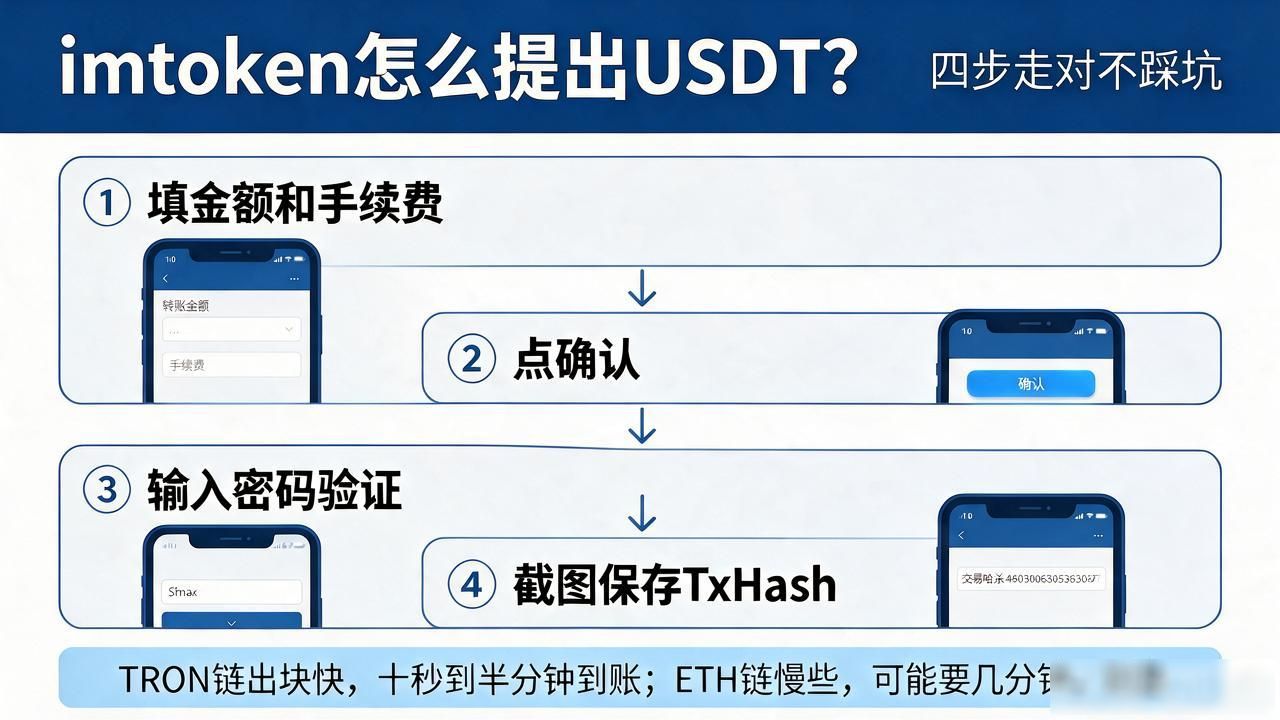 imtoken怎么提出usdt_imtoken提USDT操作步骤_TRC20和ERC20网络选择区别