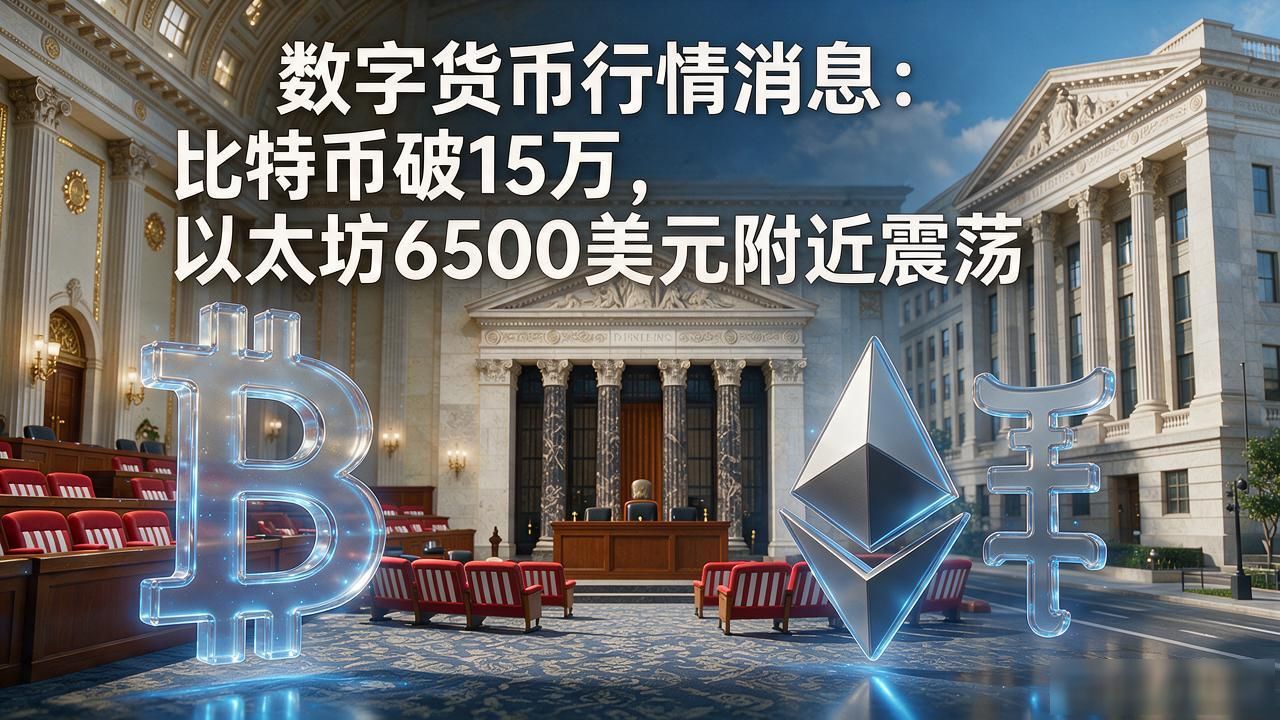 数字货币行情消息_美国加密市场结构法案通过利好_比特币站稳15万美元机构资金重新布局