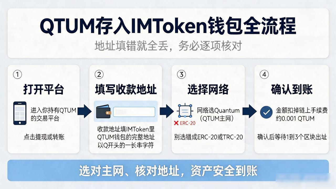 qtum存入imtoken钱包_QTUM IMToken对接流程_IMToken添加QTUM链操作步骤