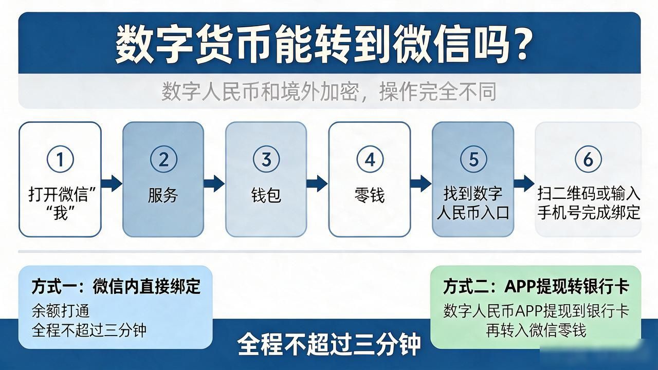 数字货币能转到微信吗_境外加密货币能否直接兑换微信余额_数字人民币如何转入微信零钱