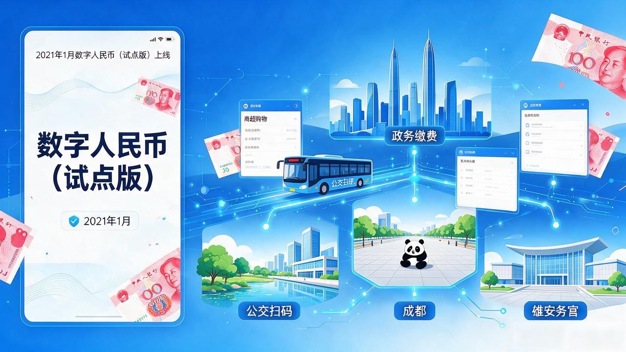 数字人民币试点城市扩展_数字人民币发展历程_数字货币啥时候推出的