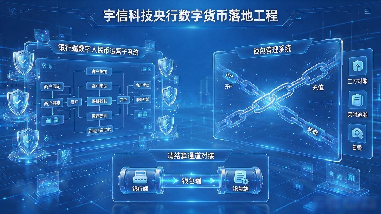 银行数字人民币核心系统改造_宇信科技央行数字货币_宇信科技数字人民币嫁接方案