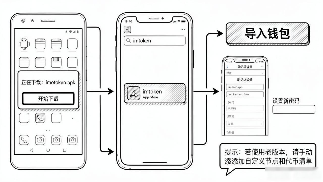 imtoken升级前备份助记词注意事项_imtoken新版导入钱包详细教程_imtoken钱包升级攻略