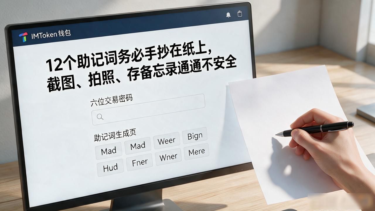 IMToken助记词手抄安全教程_pp助手安装imtoken_安卓PP助手安装IMToken