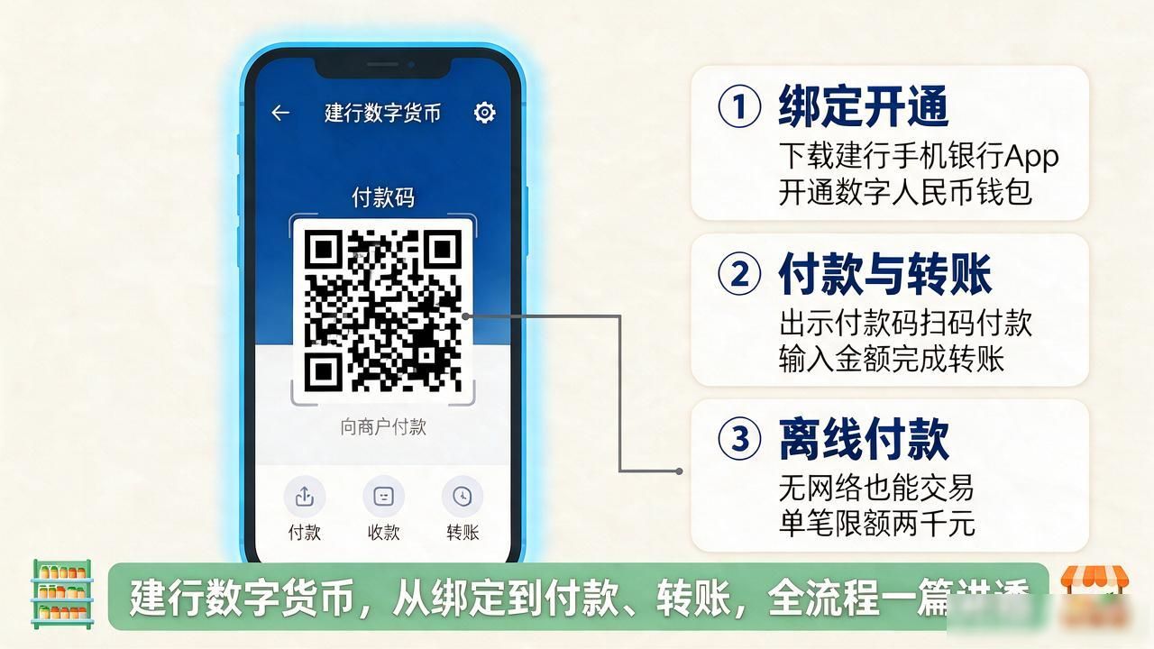 数字人民币建行手机银行开通步骤_建行数字货币使用_数字人民币日常使用技巧