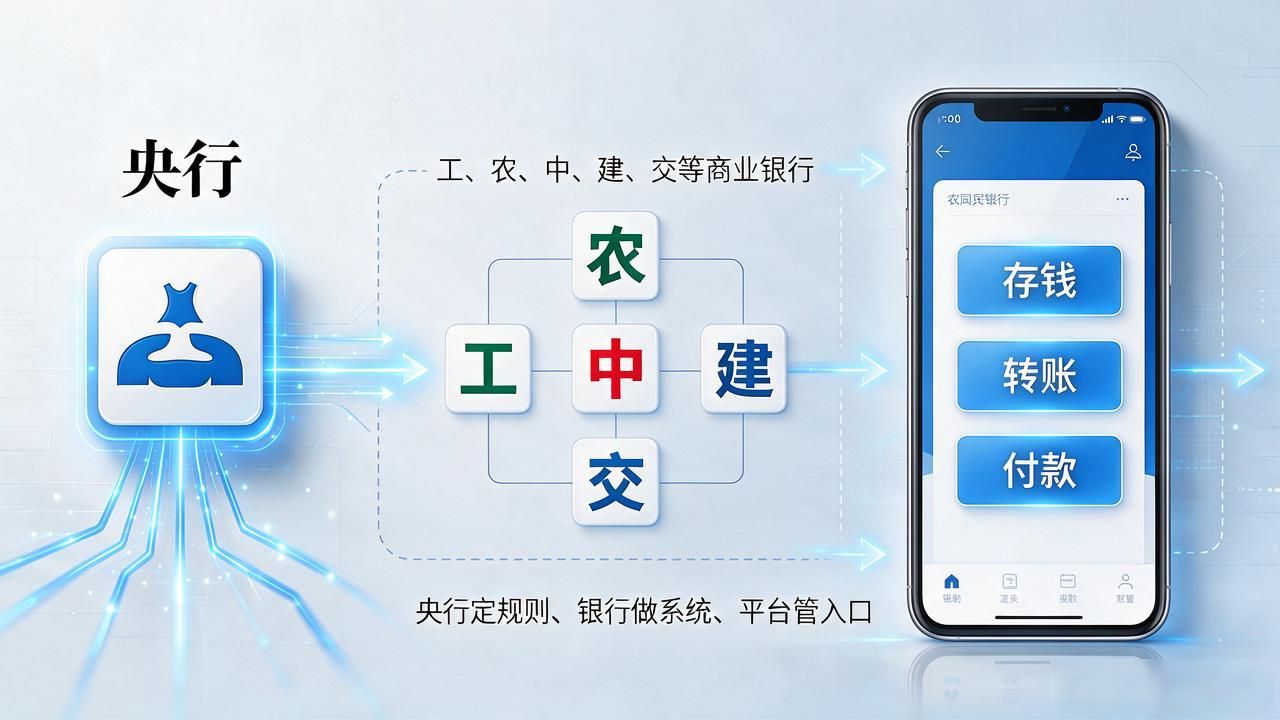 数字人民币监管体系_数字化货币由谁管理的_央行与商业银行职责划分