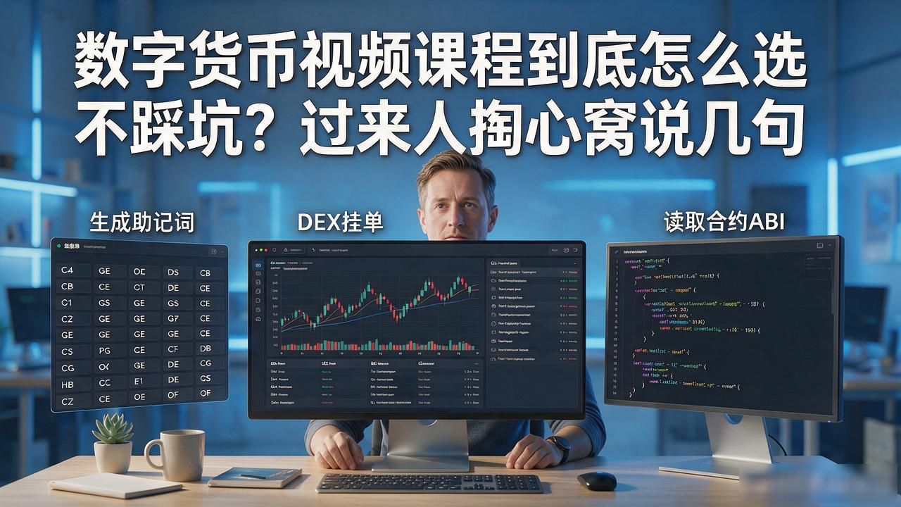 数字货币视频课程_数字货币选课指标_讲师实盘经验重要性