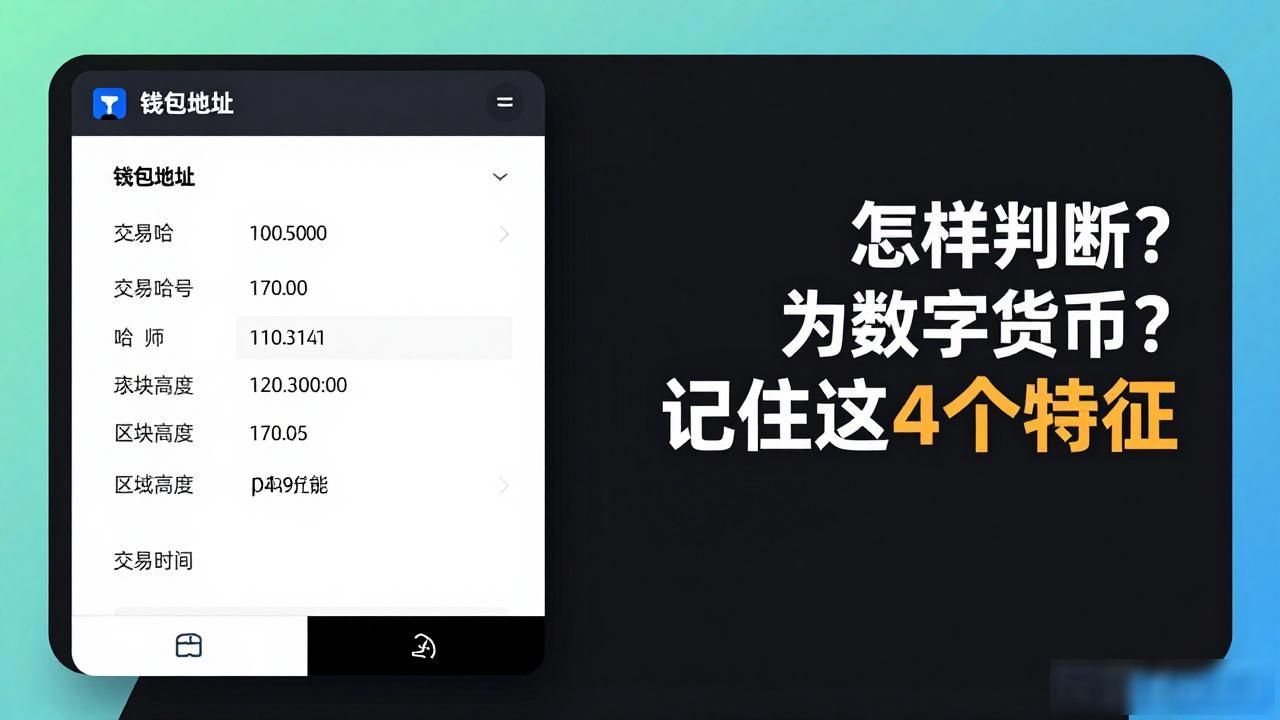 数字货币的三大判断标准_怎样判断为数字货币_如何判断数字货币的核心特征