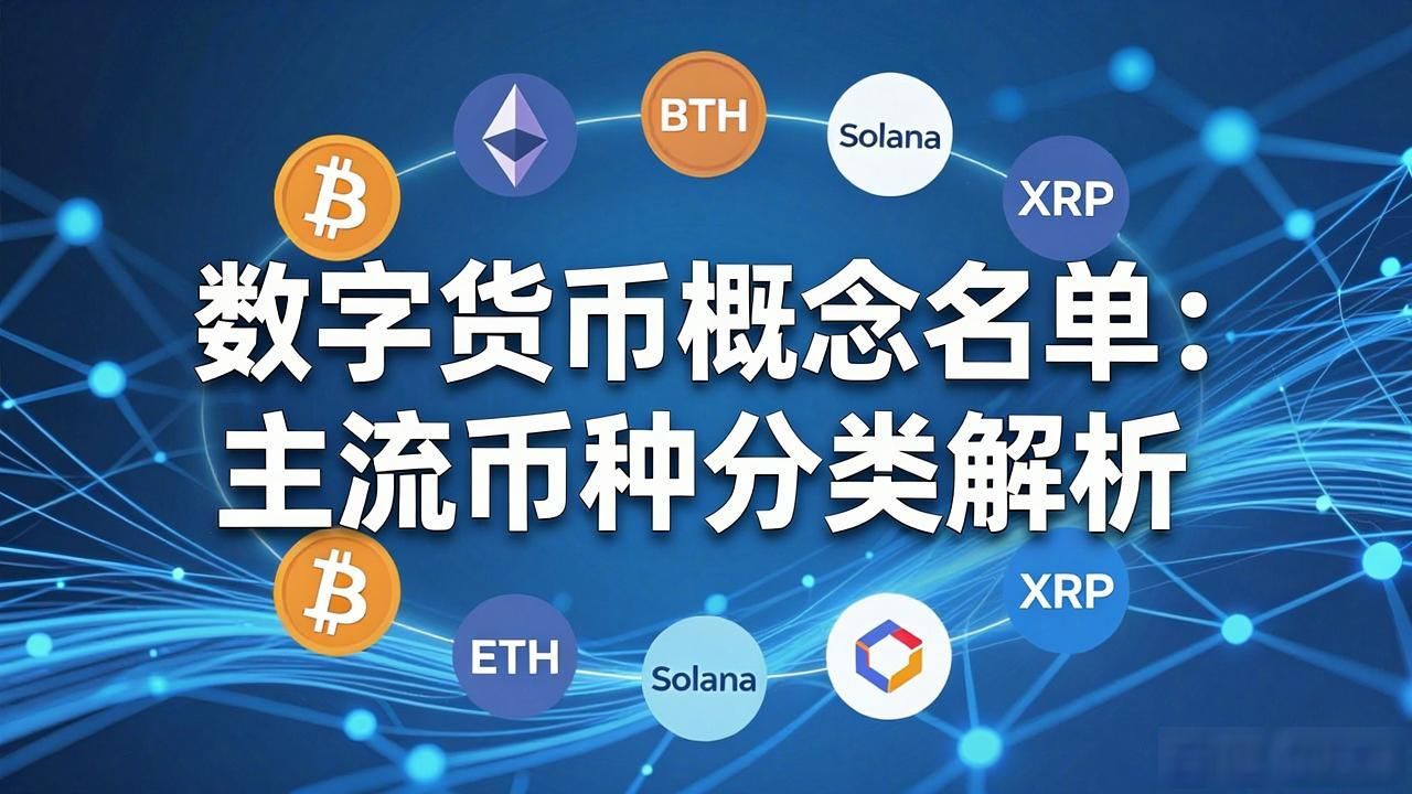 主流加密数字资产类型 数字货币生态构成 普通投资者参与数字货币注意事项_数字货币的概念名单