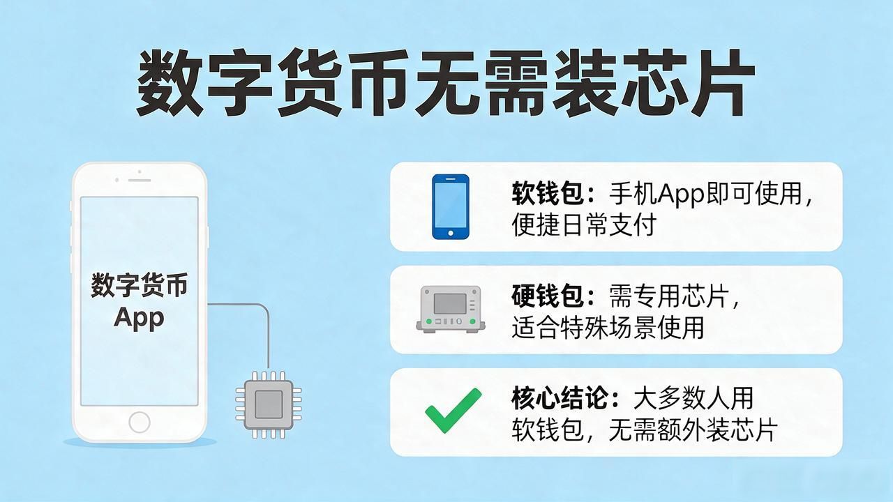 数字货币用安装芯片吗_数字货币交易原理与硬件钱包区别_数字货币是否需要安装芯片