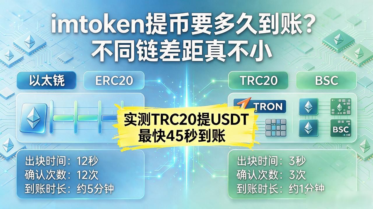 imtoken提币到账时间_不同链提币确认速度对比_imtoken钱包提币要多久