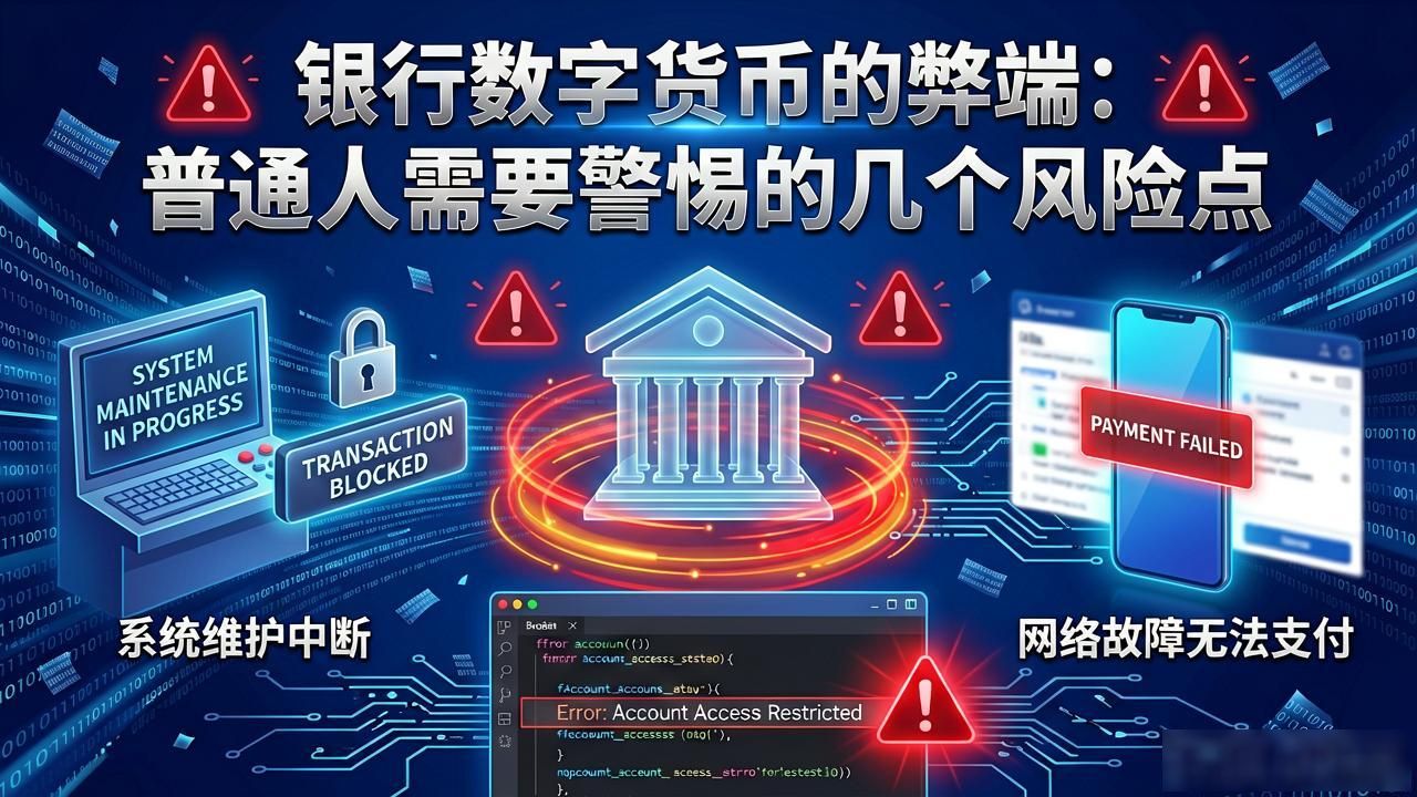 数字货币技术故障资金冻结_银行数字货币的弊端_数字人民币隐私泄露风险