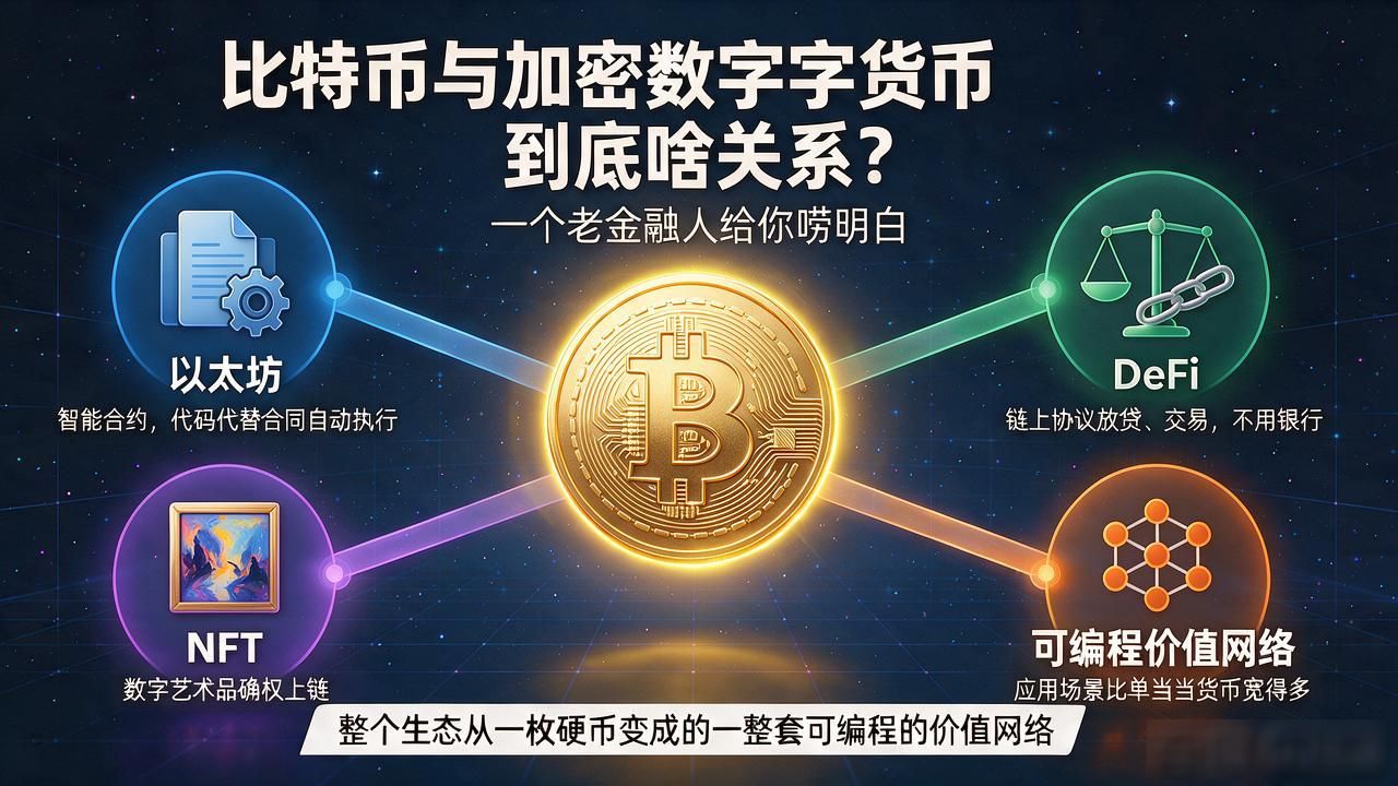 去中心化分布式账本原理_比特币与加密数字货币的区别_比特币与加密数字货币