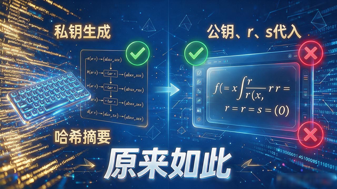 数字货币签名过程视频_椭圆曲线签名流程图解_数字货币签名过程动画视频