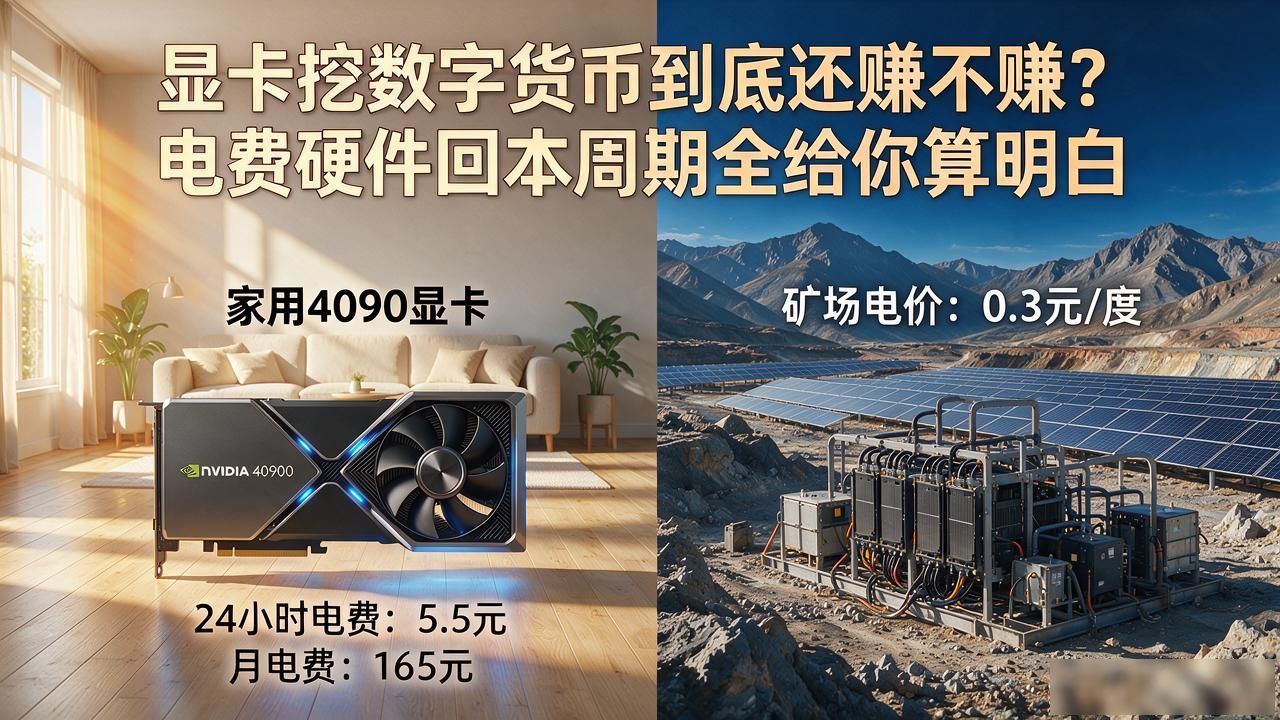 电费对比挖矿收益_显卡挖矿成本分析_数字货币显卡挖矿