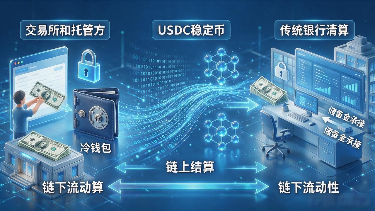 区块链跨境结算与传统银行清算差异_数字货币通过什么结算_稳定币USDC法币锚定机制解析