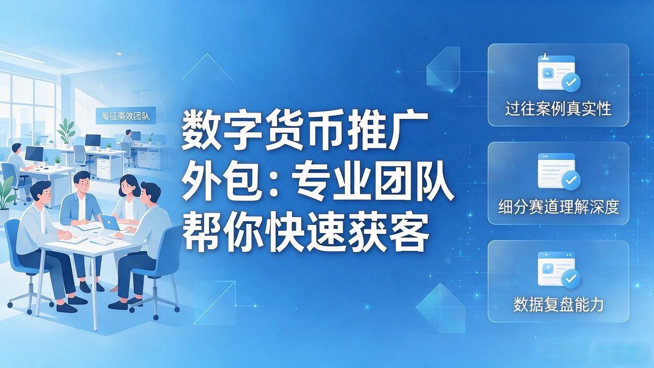 精准获客外包团队_数字货币项目外包推广_数字货币推广外包